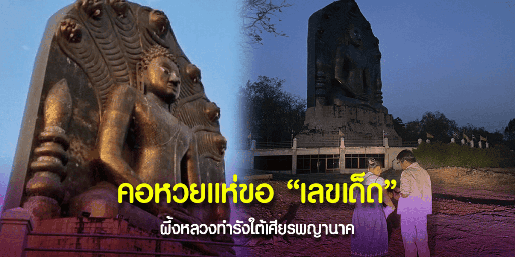 ผึ้งหลวงทำรังใต้เศียรพญานาค